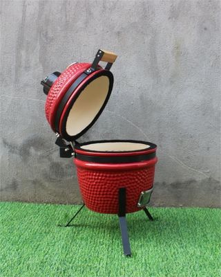 33cm keramische houtskoolgrill buiten rode kleur 13 inch keukengerei