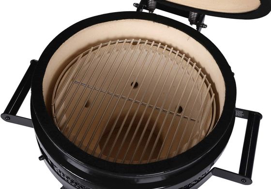 Outdoor Houtskool 16 Inch Kamado Grill Keramiek Zwarte Kleur 40cm