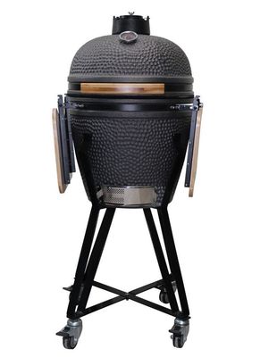 Keramische 20 Inch Kamado Grill Houtskoolgrill Matzwarte kleur 51cm met kar en zijtafels