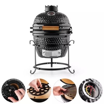 13 Inch 32cm Houtskool BBQ Keramiek Grill Buiten Zwart