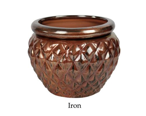 6,5 inch zelfbewaterende geglazuurde keramische pot voor planten 16,5x12,5cm