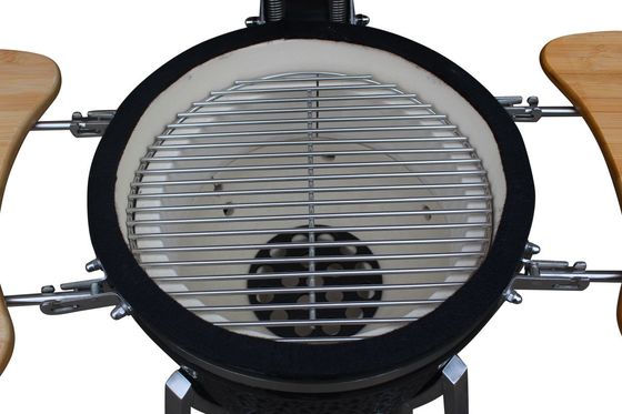 Glanzende zwarte kleur 39cm 15 inch Kamado Grill houtskool keukengerei