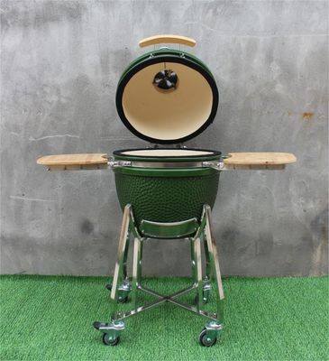 Outdoor 48cm 18 Inch Kamado Grill Groene Kleur Roestvrij Staal
