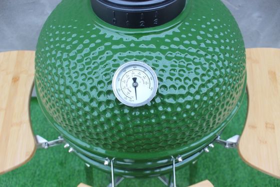 Outdoor 48cm 18 Inch Kamado Grill Groene Kleur Roestvrij Staal