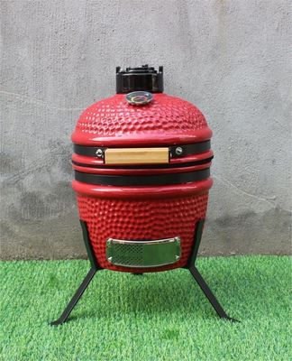 Keramiek 13 Inch Kamado Grill Outdoor Rode Kleur 33cm