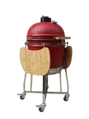 22 van de Grill Openluchtkamado van de duim Ceramische Houtskool de Rode Kleuren In brand gestoken Weerstand